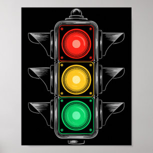 Leichttransporter Shirt Erwachsene Kinder Traffic  Poster
