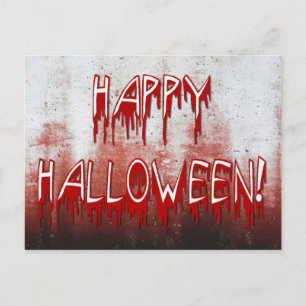 Leid Frohes Halloween Blutfleck Postkarte