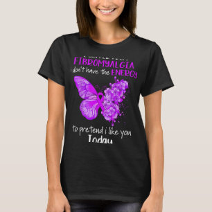 Leiden an der Fibromyalgie Butterfly Purpl T-Shirt