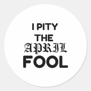 LEIDEN DES APRIL-FOOLS RUNDER AUFKLEBER
