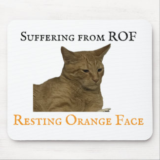 Leiden durch ROF (Resting Orange Face) Mousepad