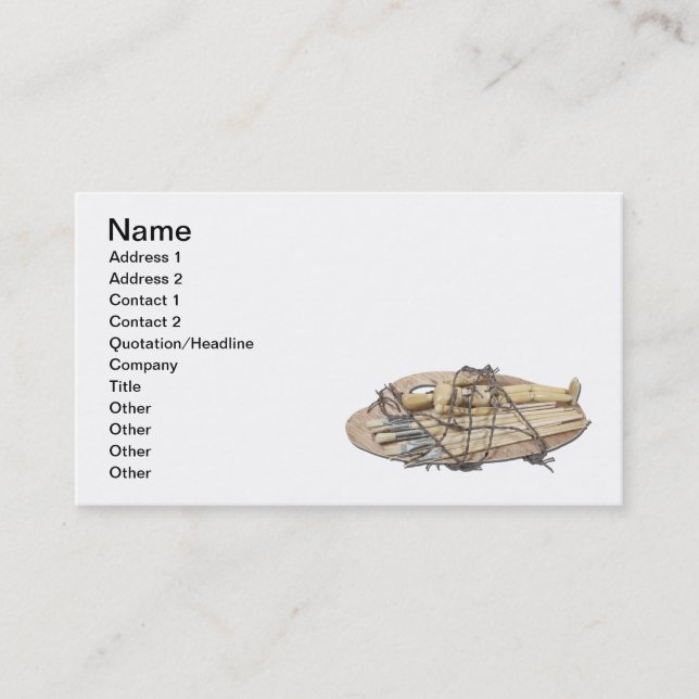 Leiden für Kunst Visitenkarte (Vorderseite)