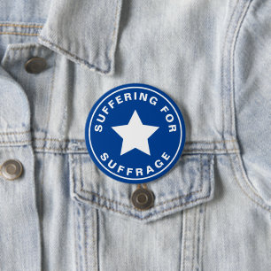 Leiden für Suffrage Offiziell Race Gear Swag Button