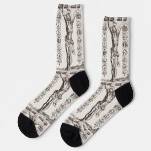 Leidenschaft Jesu Kreuzigung Christi Socken