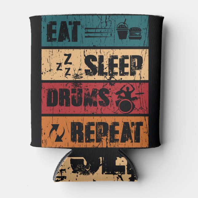 Leidenschaft treiben: T - Shirt Design Illustratio Dosenkühler (Vorderseite)