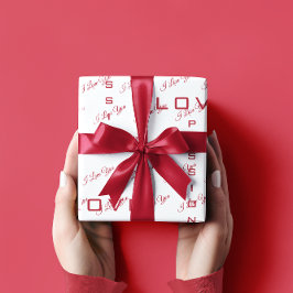 leidenschaftliche Liebe | Valentinstag Geschenkpapier