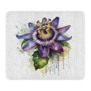 Leidenschaftliche Lila Passionsblume Schneidebrett