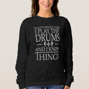 Leidenschaftliche Schlagzeuger sind intelligent un Sweatshirt