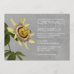 Leidenschafts-Blumen-Hochzeits-Einladungen Einladung
