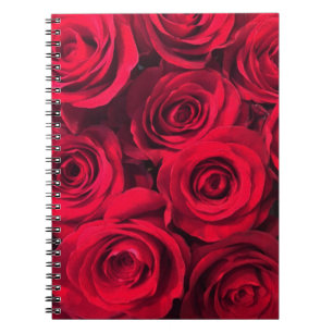 Leidenschafts-Rosen-Blumenstrauß Notizblock