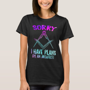 Leider habe ich Pläne für einen Architekten-Gradua T-Shirt