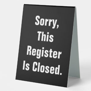 Leider ist dieses Register schwarz doppelseitig ge Tischaufsteller