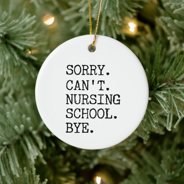 Leider kann die Krankenschule nicht durch die Kind Keramik Ornament (Baum)
