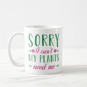 Leider kann ich meine Pflanze nicht brauchen Kaffeetasse
