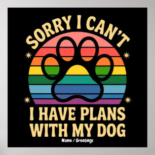 Leider kann ich mit meinem Hund Funny von Lover ke Poster
