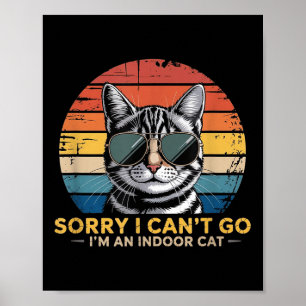 Leider kann ich nicht gehen - ich bin ein Vintages Poster