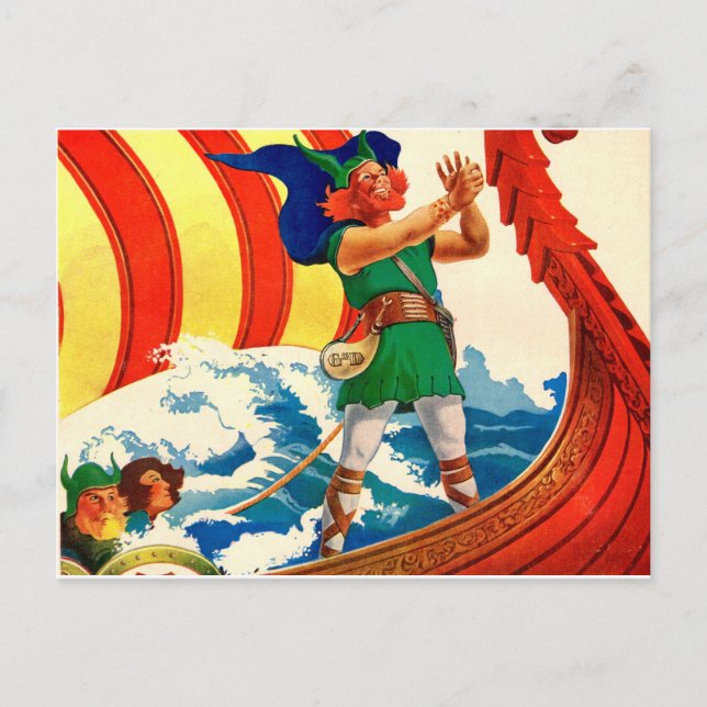 Leif Ericson Postkarte (Vorderseite)