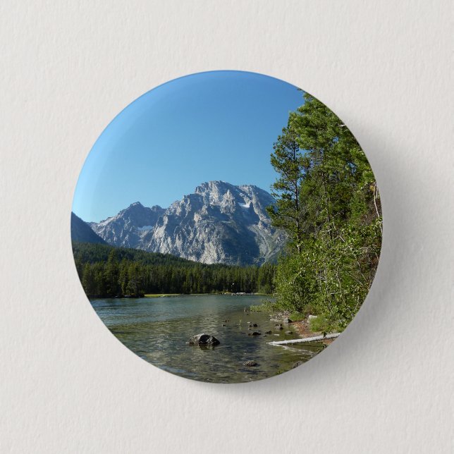 Leigh Lake at Grand Teton Nationalpark Button (Vorderseite)