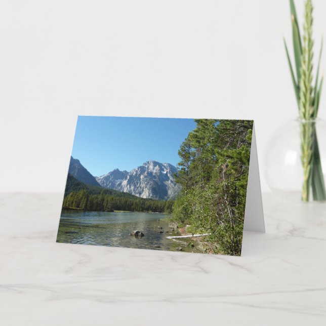 Leigh Lake at Grand Teton Nationalpark Karte (Vorderseite)