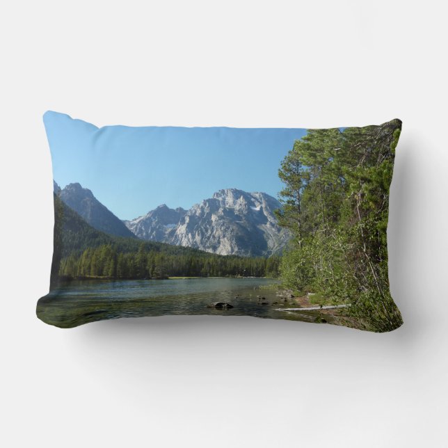 Leigh Lake at Grand Teton Nationalpark Lendenkissen (Vorderseite)