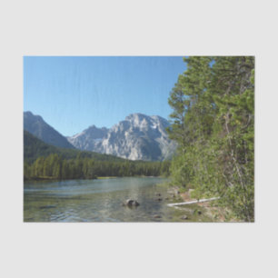 Leigh Lake at Grand Teton Nationalpark Seidenpapier