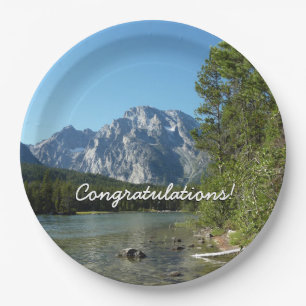 Leigh Lake im Grand-Teton-Nationalpark Pappteller