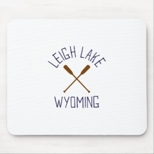 Leigh Lake Wyoming Outdoor-Vintage 1  Mousepad