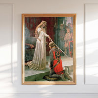 Leighton Accolade Knighting Art Pre Raphaelite