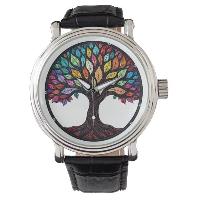 Leimbäume Armbanduhr (Vorderseite)