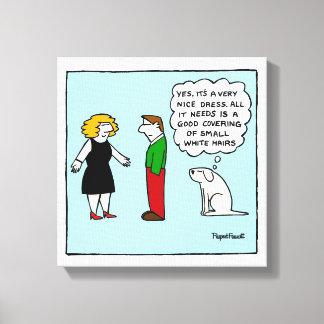 Leine Canvas drucken - schönes Kleid Leinwanddruck