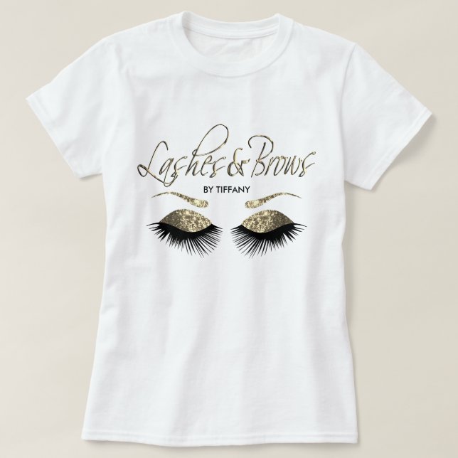 Leine und Brocken - Gold T-Shirt (Design vorne)