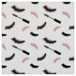 Leine und Mascara mit Rose Gold Glitzer Muster Stoff