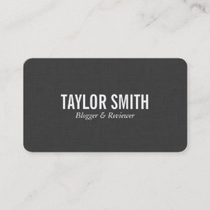 Leinen   Dunkel Visitenkarte