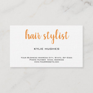 Leinen Friseur für Damen Profi Visitenkarte