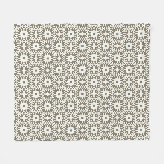 Leinen-Gitter Fleecedecke (Vorderseite (Horizontal))