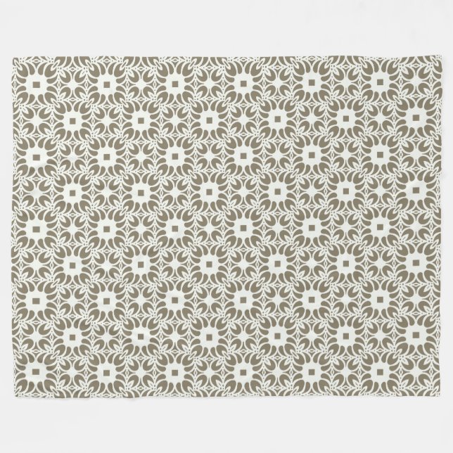 Leinen-Gitter Fleecedecke (Vorderseite (Horizontal))