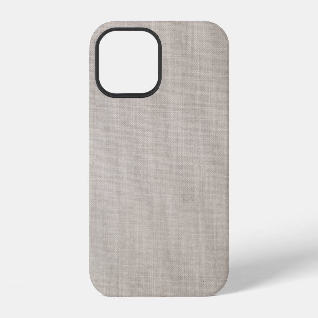 Leinen iPhone 12 Hülle (Rückseite)