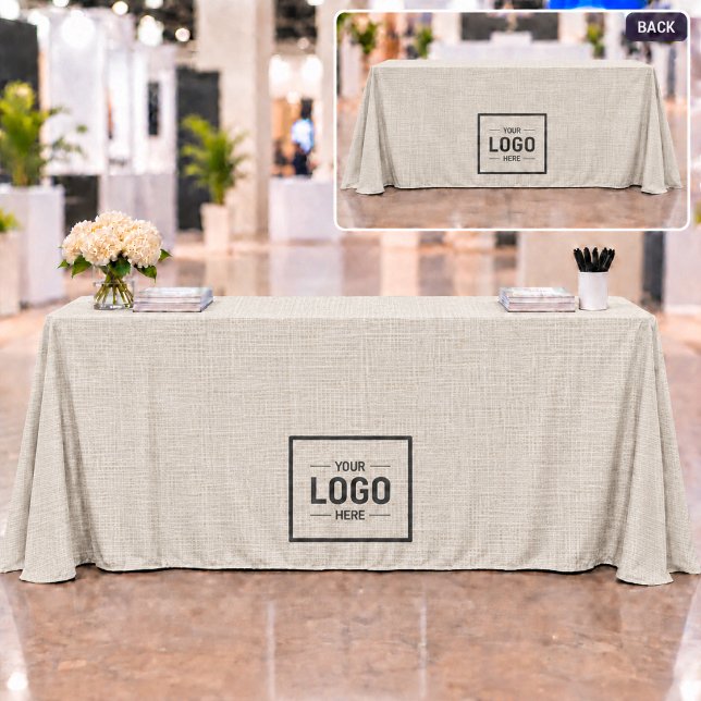 Leinen-Logo-Geschäftsfördermaterial Tischdecke (Von Creator hochgeladen)