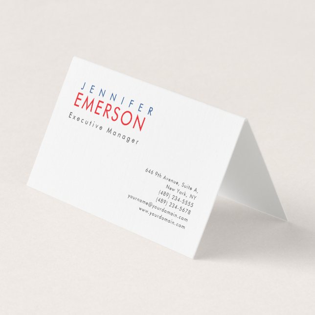 Leinen professioneller minimalistischer moderner P Visitenkarten (Vorderseite)