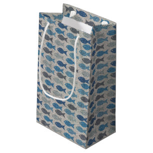 Leinenfische Kleine Geschenktüte