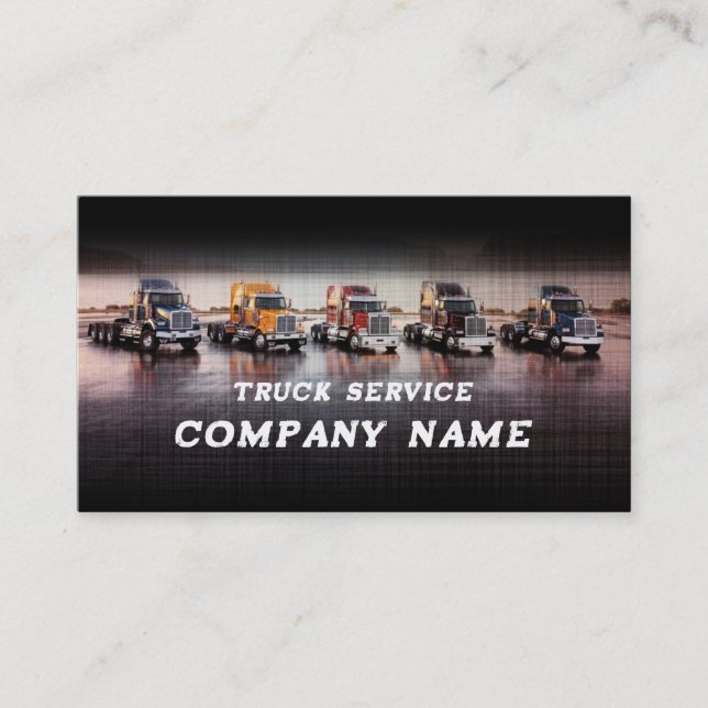 Leinenschicht-LKW in der Line Card Visitenkarte (Vorderseite)