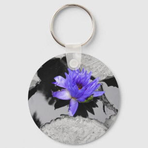 Leinenwasserlilie Schlüsselanhänger