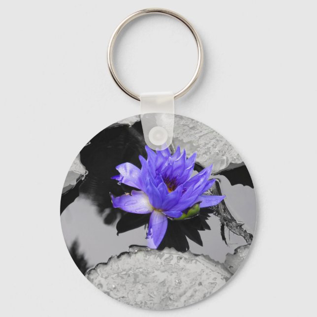 Leinenwasserlilie Schlüsselanhänger (Vorderseite)