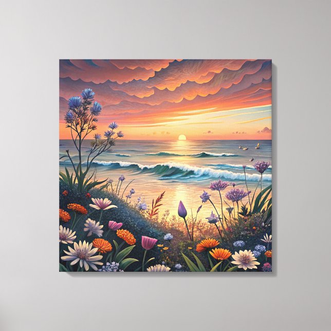 Leinwand am Strand (Vorderseite)