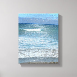 Leinwand am Strand