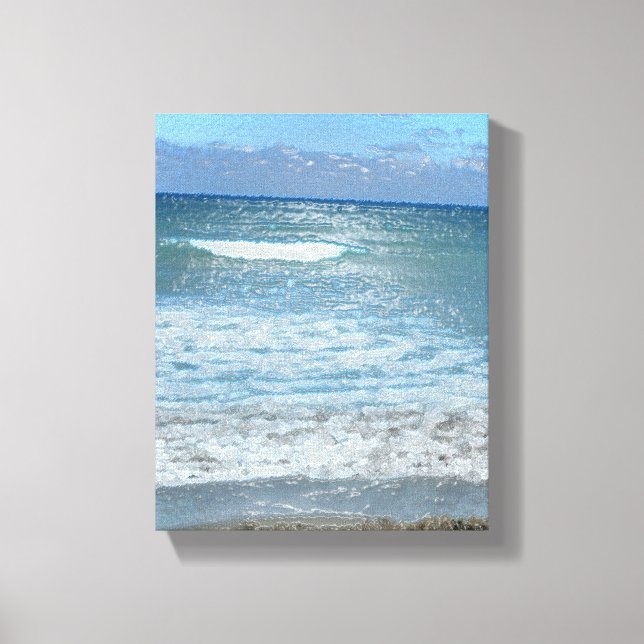 Leinwand am Strand (Vorderseite)