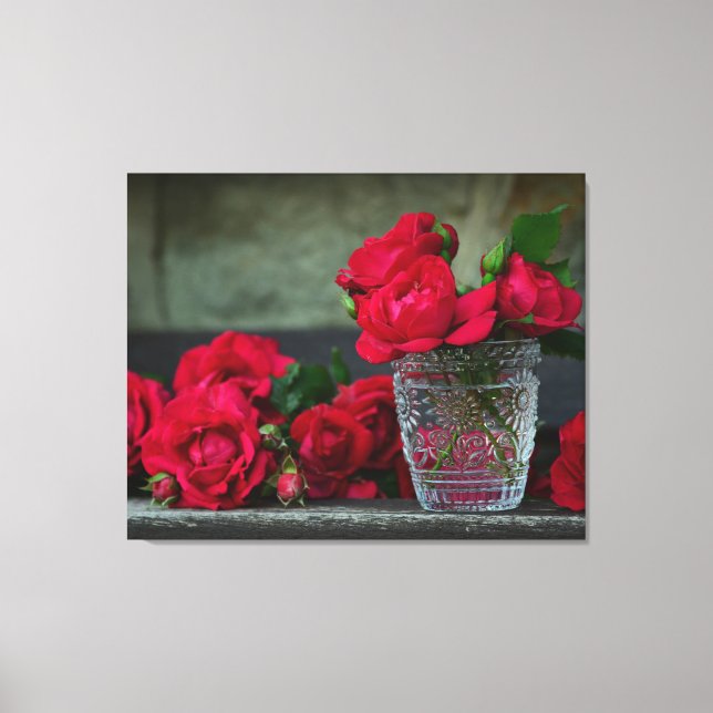 Leinwand an der Wand (Vorderseite)