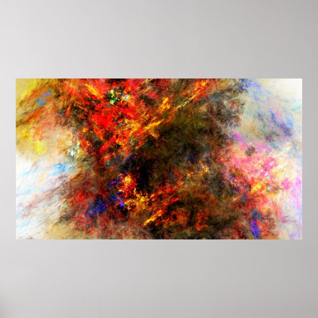 Leinwand Anstrich Fraktal Mathematik Poster (Vorne)
