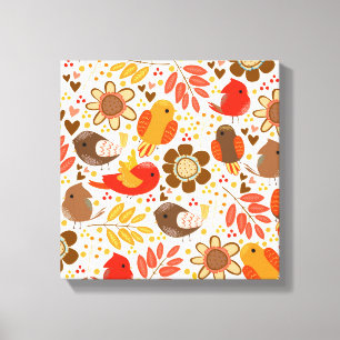 Leinwand Art-Fall-Vögel