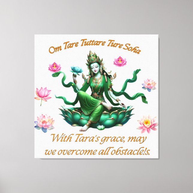 Leinwand Art / Green Tara (Vorderseite)